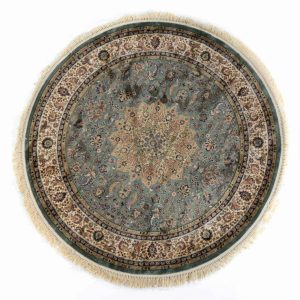 שטיח עגול קלאסי ירוק