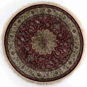 שטיח קלאסי עגול אדום