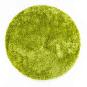 שטיח שאגי ירוק עגול