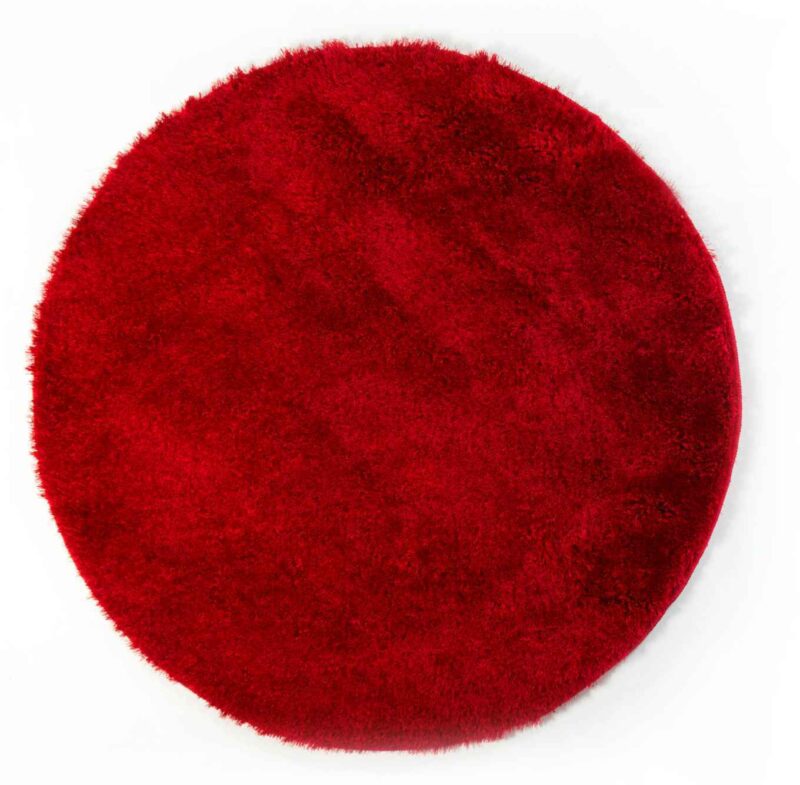 שטיח שאגי אדום עגול