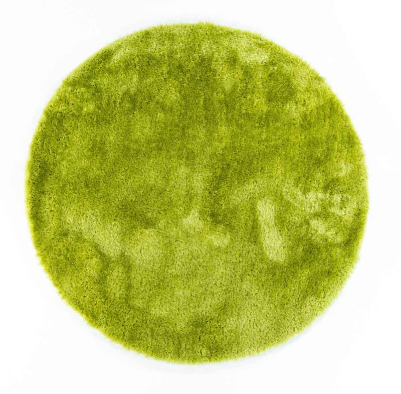 שטיח שאגי ירוק עגול