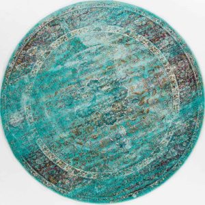 שטיח וינטייג' בצבע תכלת עתיק