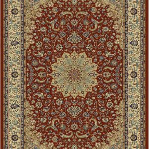 שטיח קלאסי דוגמת מדליון אדום