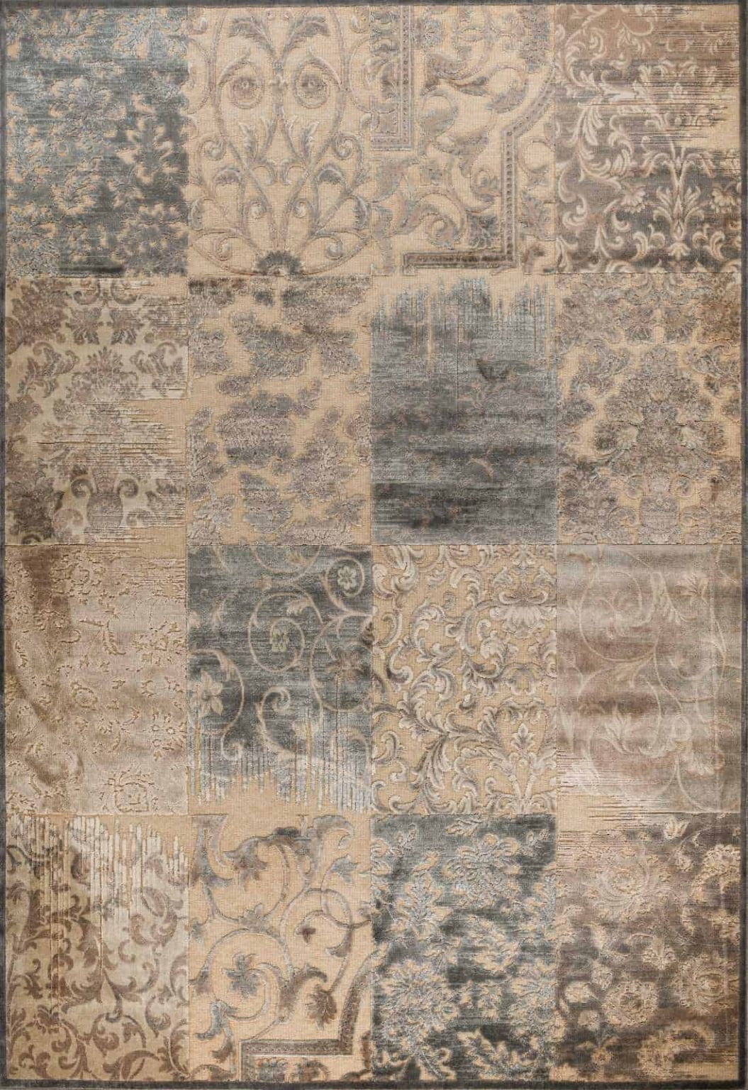 שטיח מודרני בדוגמת פאצ'