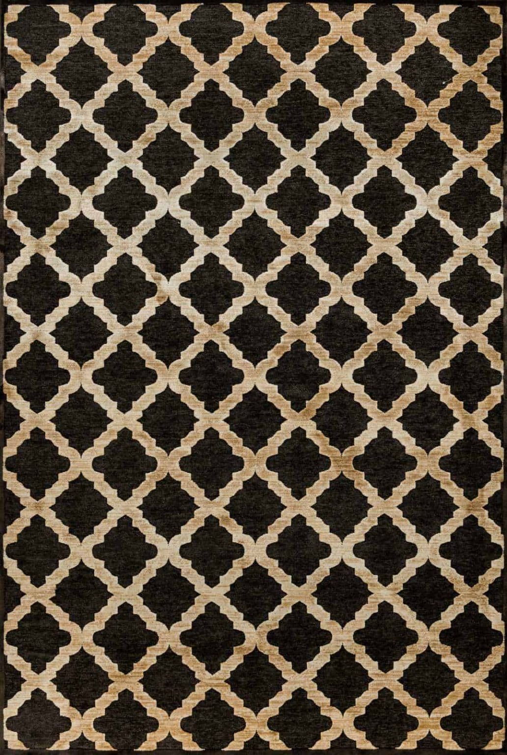 שטיח מודרני גאומטרי בדוגמת מעוינים