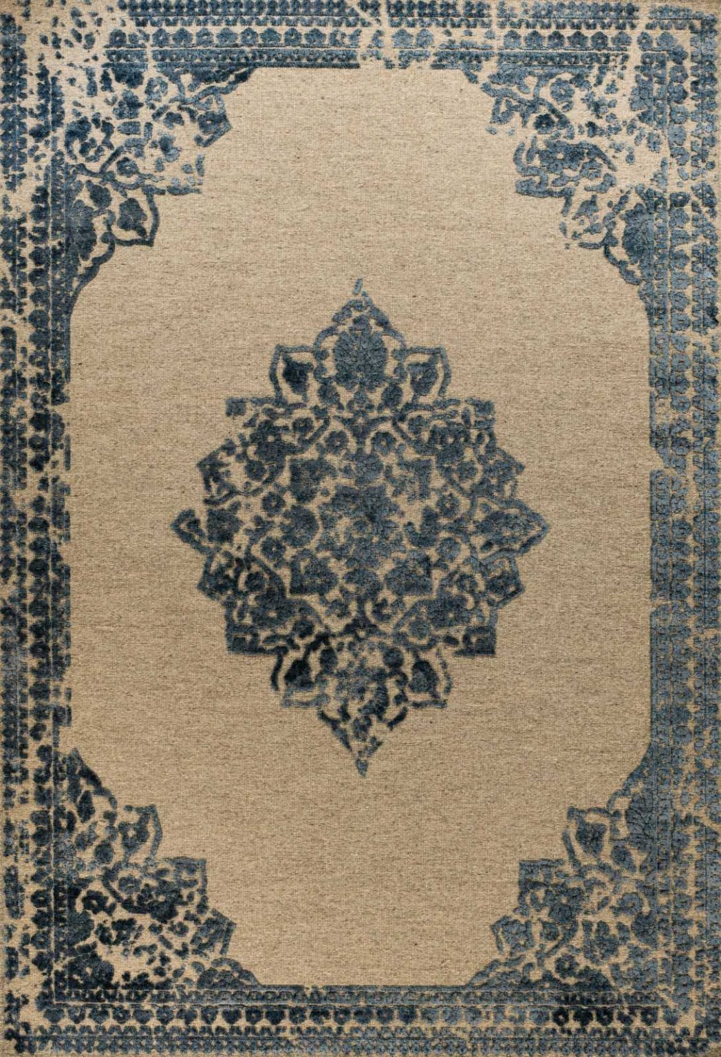 שטיח וינטאג' מדליון כחול