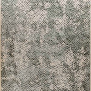 שטיח בדוגמת רשת צבע ירוק