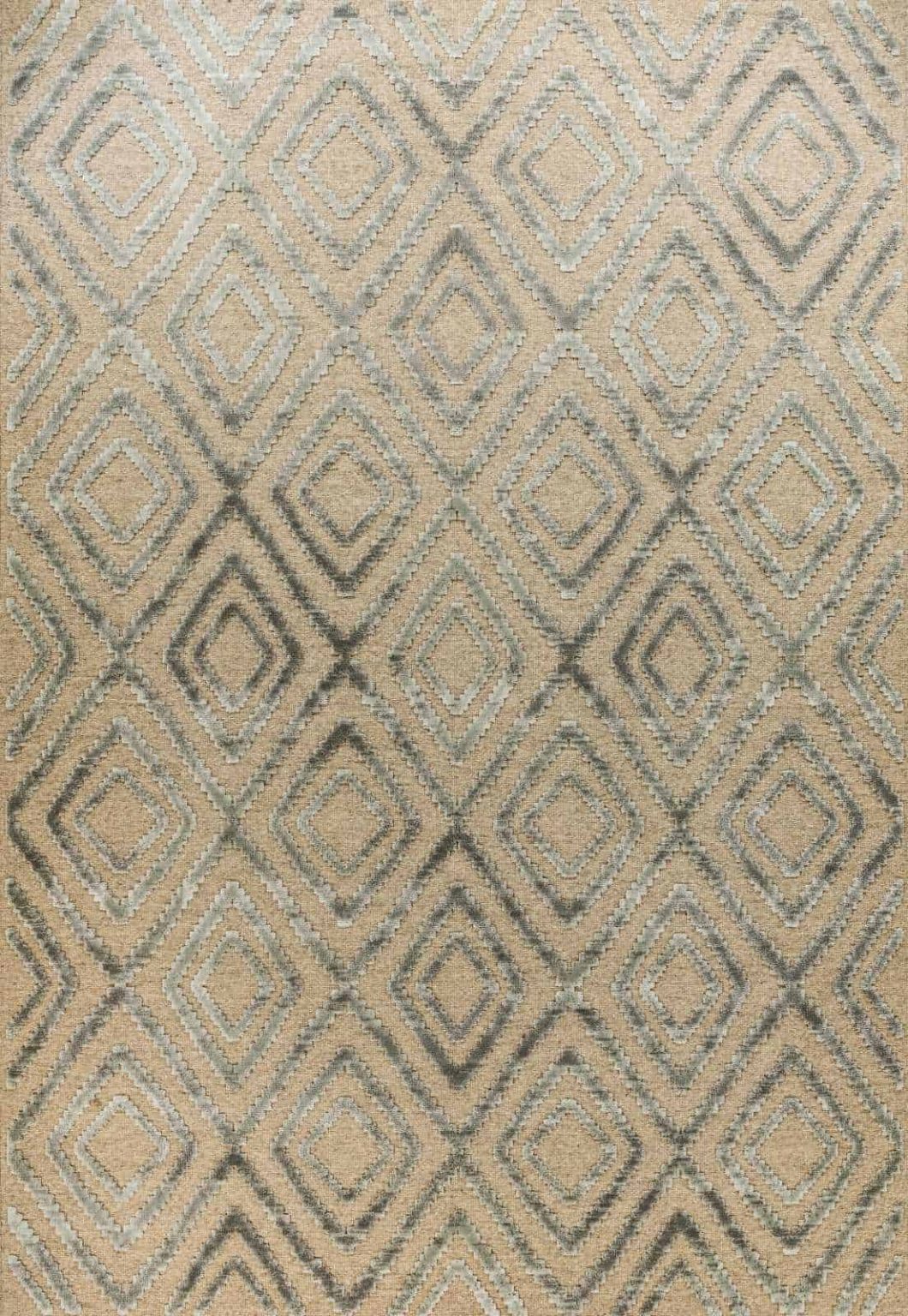 שטיח וינטייג' בצבע אפור בסגנון מרוקאי