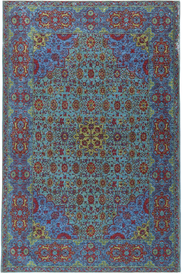 שטיח קרלוצ'י HERIGA כחול צבעוני