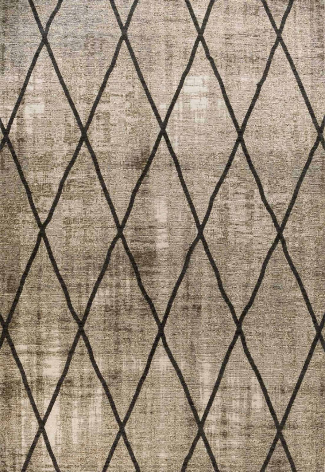 שטיח אופל גאומטרי איקסים אפור