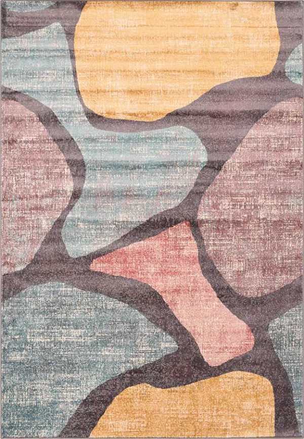 שטיח מודרני גיאומטרי צבעוני שטיח מודרני גיאומטרי צבעוני