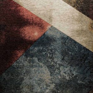 שטיח קרלוצ'י דגם GEO צבע כחול אדום – תמונה 2