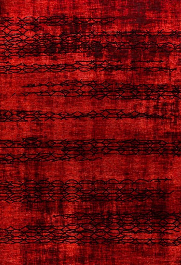 שטיח אופל חוטים אדום