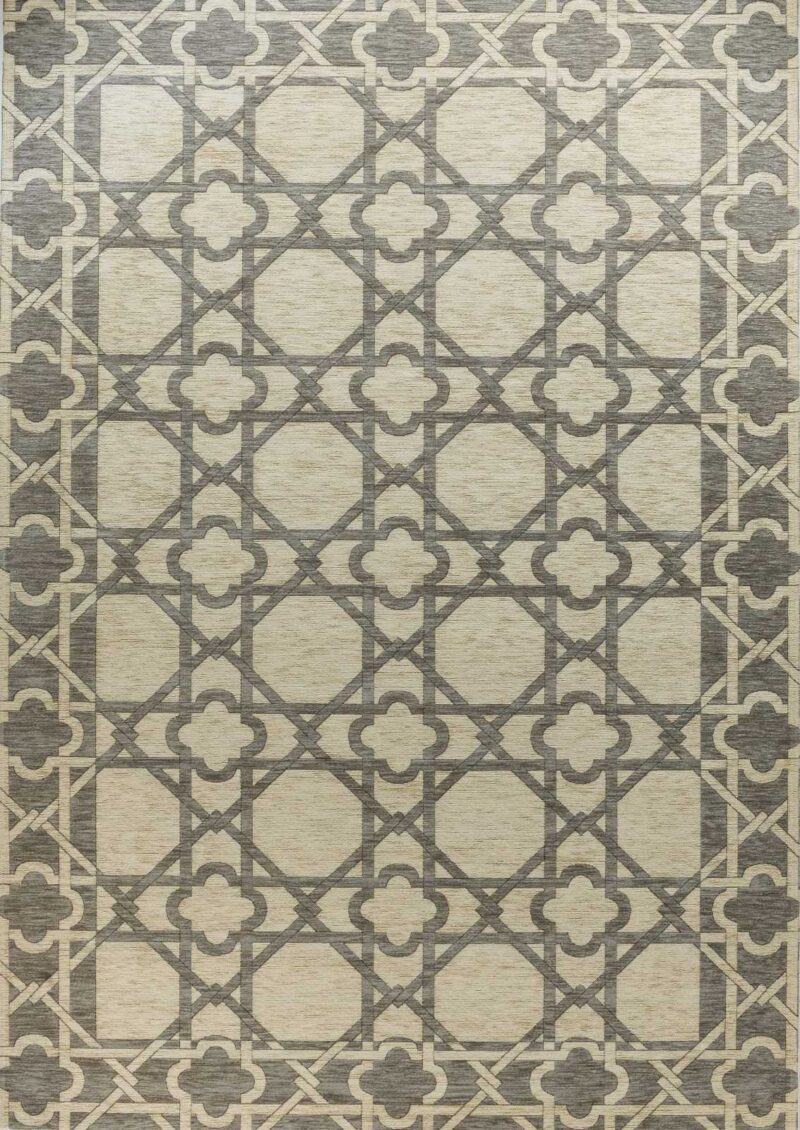 שטיח קרלוצ'י Lattice אפור לבן