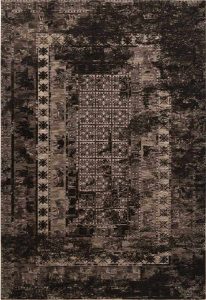 שטיח דוגמת וינטיג' אפור כהה