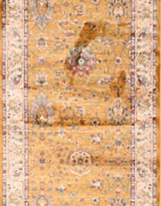 שטיח וינטייג' קלאסי צבע חרדל