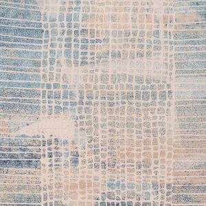 שטיח מודרני אבסטרקט כחול בז'