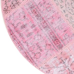 שטיח צלטיקה טורקי 28 עגול ורוד – תמונה 2