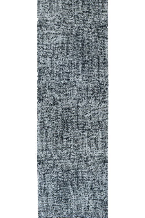 שטיח מנילה LEZA ראנר כסף שחור