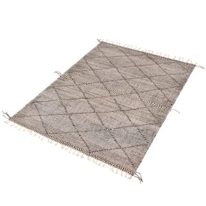 שטיח קילים סופר מרקש 01 שחור לבן – תמונה 3