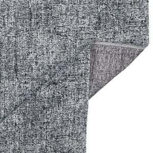 שטיח מנילה LEZA כסף שחור – תמונה 4