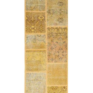 שטיח ראנר בסגנון פרחוני וגיאומטרי עשוי צמר