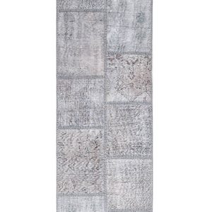 ראנר בסגנון ייחודי ואסתטי מצמר צבע אפור