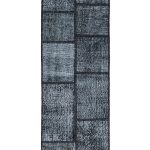 שטיח ראנר בסגנון צלטיקה מצמר איכותי בשחור לבן