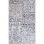 שטיח ראנר בסגנון אפור עשוי צמר ומתאים במיוחד למסדרון