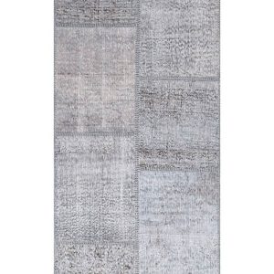 שטיח ראנר בסגנון אפור עשוי צמר ומתאים במיוחד למסדרון