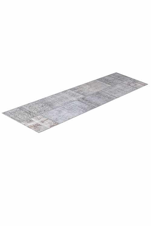 שטיח ראנר בסגנון אפור עשוי צמר ומתאים במיוחד למסדרון