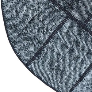 שטיח צלטיקה טורקי 13 עגול שחור לבן – תמונה 2