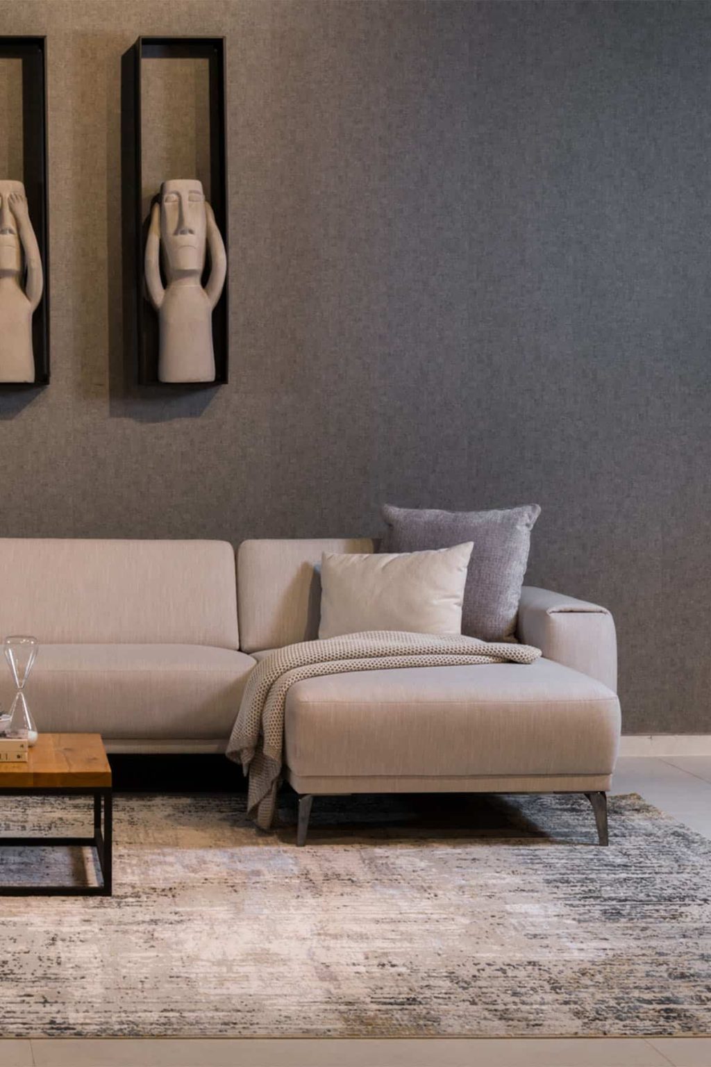 שטיח אפור סטורי B093A