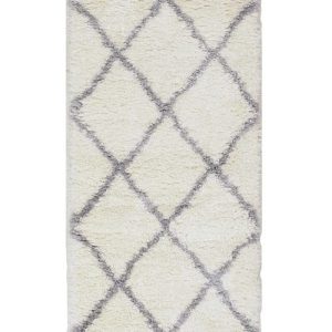 ⁦שטיח ברבר אריגה ראנר שחור/ לבן⁩ – תמונה ⁦1⁩