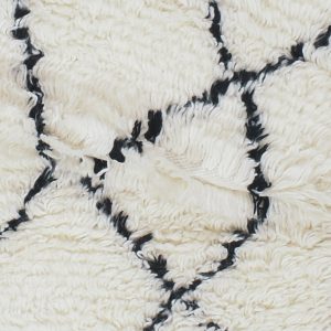 שטיח ברבר מרוקאי פרנז ראנר - שחור לבן – תמונה 3