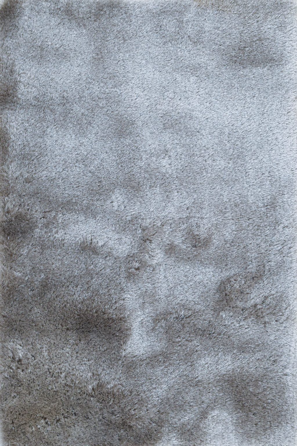 שטיח מודרני מלבני מכותנה בצבע כסוף מתאים במיוחד לחדר ילדים וחדר שינה