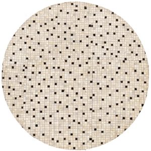 שטיח עור פרה 09 עגול – תמונה 1