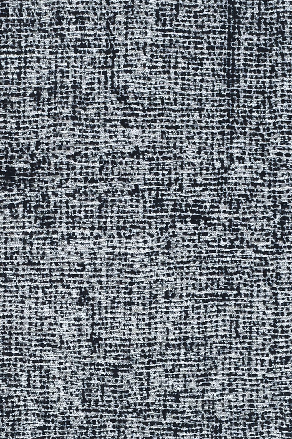 שטיח מנילה LEZA עגול כסף שחור