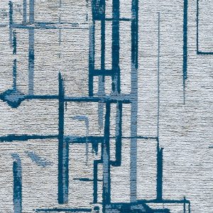 שטיח מנילה KELVIN עגול כחול