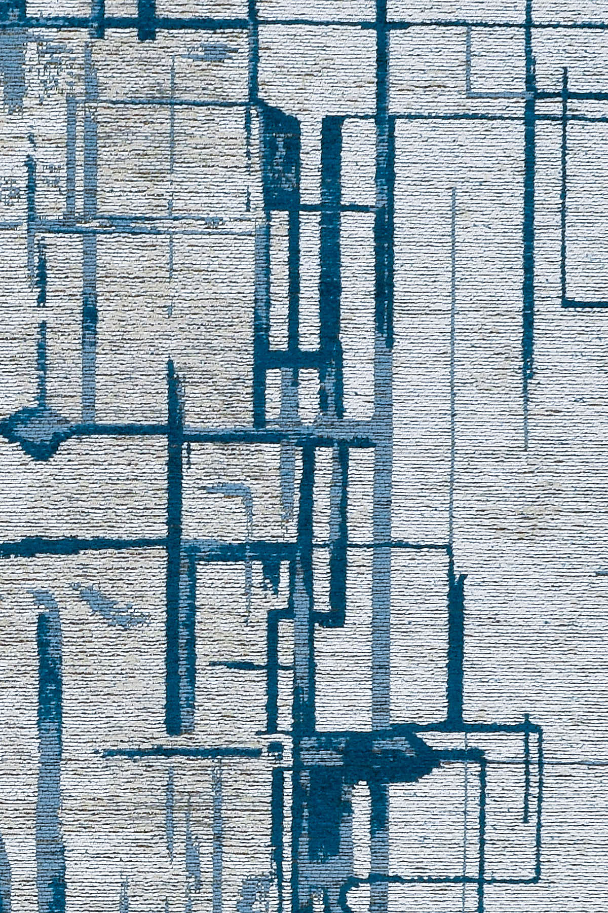 שטיח מנילה KELVIN עגול כחול