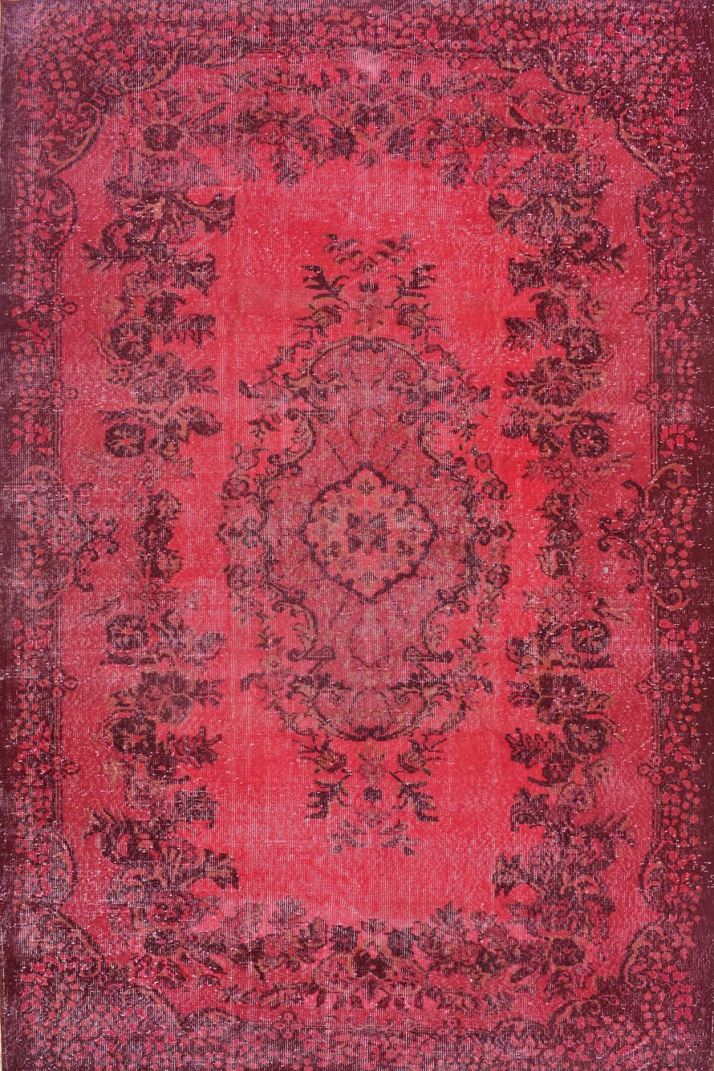 שטיח טורקי וינטג' בצבע אדום