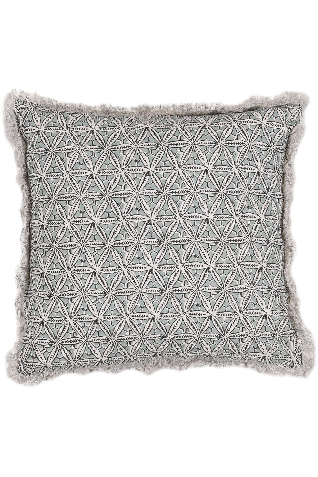 כרית נוי כותנה בסגנון וינטג' טורקיז מתאים במיוחד לתוספת סגנון בוהו בבית