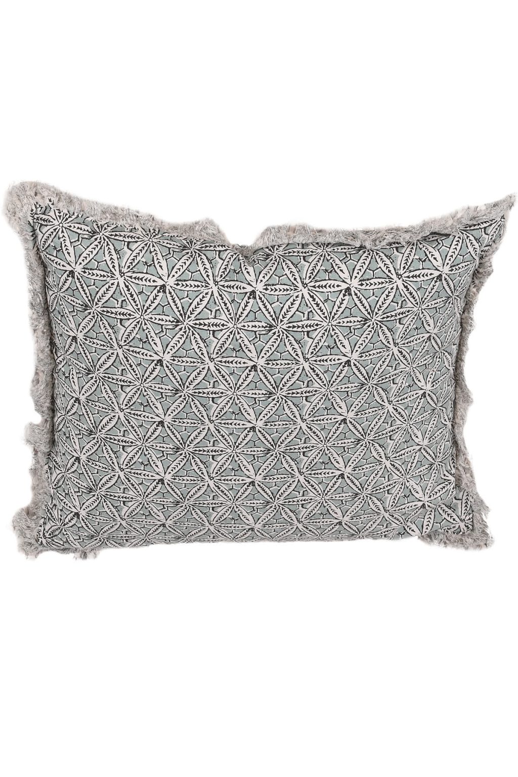 כרית נוי כותנה בסגנון וינטג' טורקיז מתאים במיוחד לתוספת סגנון בוהו בבית