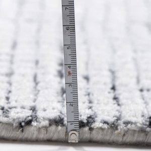 שטיח גריד 04 אפור-לבן – תמונה 4