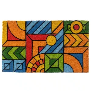 שטיח כניסה לבית מודפס צבעוני