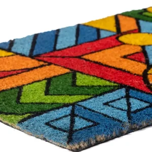 שטיח כניסה לבית מודפס צבעוני