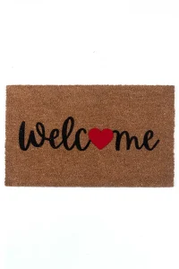 שטיח כניסה לבית וולקם לב Welcome Heart
