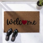 שטיח כניסה לבית וולקם לב Welcome Heart