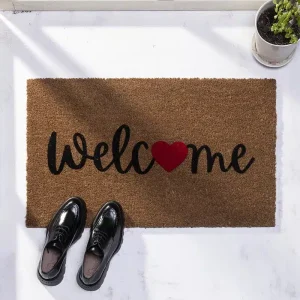 שטיח כניסה לבית וולקם לב Welcome Heart