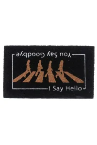 שטיח כניסה לבית הביטלס The Beatles שחור